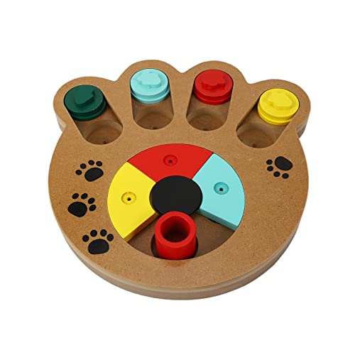 Chnegral Interaktives Spielzeug für Futtersuche, behandeltes Hundespielzeug, umweltfreundliches Haustierspielzeug, pädagogisches Haustier-Puzzle-Trainingsspielzeug, Fütterungsspiel von Chnegral