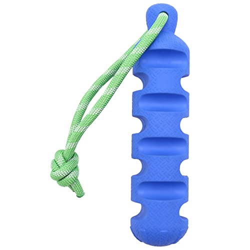 Chnegral Langlebiges Kauspielzeug für Hunde, interaktives Quietschendes Hundetrainingsspielzeug an einem Seil, unzerstörbares quietschendes Hundeknochenförmiges Haustier-Kauspielzeug für mittelgroße von Chnegral