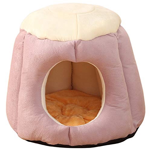 Chnegral Transfer Winter Warm Dog Puppy Bed Yurt Pet Dog House Soft Suitable Small Dog Bed House for Pets Cushion Products von Chnegral