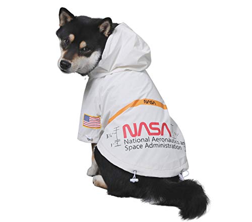 ChoChoCho Haustier-Kleidung, reflektierender Regenmantel, wasserdicht, NASA-US-Flagge, stylisches Streetwear-Outfit für Hunde, Katzen, Welpen, Größe S, M, L (2XL) von ChoChoCho