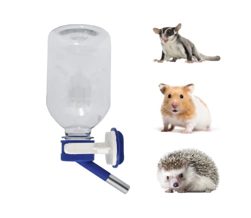 Choco Nose Patentierte Mini-Wasserflasche, tropffrei, für Hamster, Igel, Gleiter, Ratten, Mäuse, andere kleine Haustiere und Tiere, für Käfige, Kisten oder Wandmontage, 300 ml, Düse 10 mm, Blau (C125) Choco Nose Patentierte Mini-Wasserflasche, tropffrei, für Hamster, Igel, Gleiter, Ratten, Mäuse, andere kleine Haustiere und Tiere, für Käfige, Kisten oder Wandmontage, 300 ml, Düse 10 mm, Blau (C125) von Choco Nose