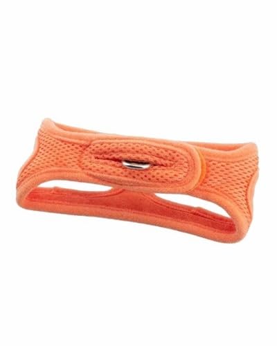 ChokeFree Velpro Schultergeschirr für Haustiere, Netzstoff, 45,7 cm, Korallenrot von ChokeFree