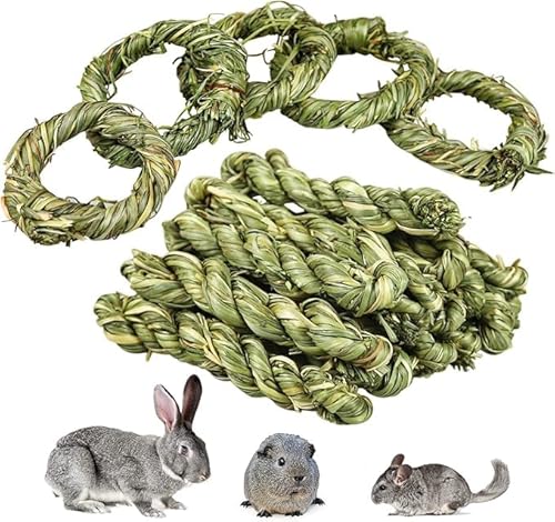 Chornow 20 Stück Kaninchen Kauspielzeug, Natürlicher Timothy Heu Stick,Kaninchen Zahnschleif Grasring Spielzeug, Kleintiere Kauspielzeug Snacks für Hasen Chinchilla Hamster Meerschweinchen Chornow 20 Stück Kaninchen Kauspielzeug, Natürlicher Timothy Heu Stick,Kaninchen Zahnschleif Grasring Spielzeug, Kleintiere Kauspielzeug Snacks für Hasen Chinchilla Hamster Meerschweinchen von Chornow