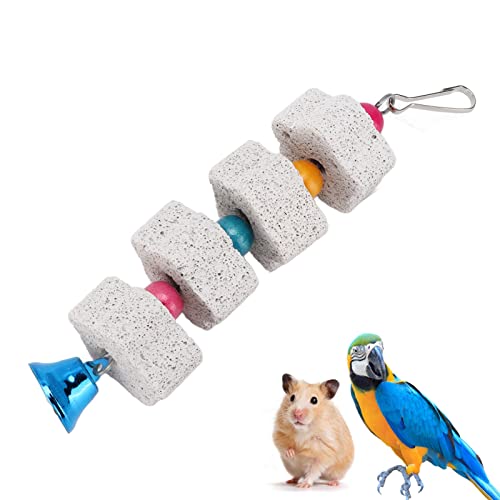 Nymphensittich Spielzeug, Wellensittich Spielzeug, Vogel Kauspielzeug Vogel Schnabel Schleifstein für Papageien Hamster und andere Kleintiere von Chrees