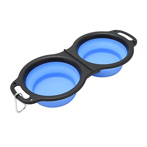 Zusammenklappbare Hundenäpfe 2 in 1 Verdickte Geruchlose Tragbare Faltbare Haustier-Katzenfutter-Wassernäpfe mit Karabiner Zum Wandern Zusammenklappbare Hundenäpfe 2 in 1 Verdickte Geruchlose Tragbare Faltbare Haustier-Katzenfutter-Wassernäpfe mit Karabiner Zum Wandern von Chrees