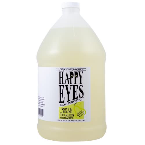 Chris Christensen Happy Eyes Tearless Shampoo - Sanftes und tränenfreies Hundeshampoo für strahlend saubere Augenpartien - Großzügige Vorratsgröße für langanhaltende Pflege, 3,8 l von Chris Christensen