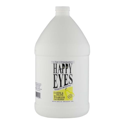 Chris Christensen Happy Eyes Tearless Shampoo - Sanftes und tränenfreies Hundeshampoo für strahlend saubere Augenpartien - Großzügige Vorratsgröße für langanhaltende Pflege, 3,8 l von Chris Christensen