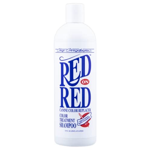 Chris Christensen Red On Red Shampoo - Intensive Farbauffrischung & Leuchtende Fellbrillanz - Professionelle Tierpflege - 473ml von Chris Christensen