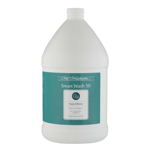 Chris Christensen Smartwash50 Shampoo Tropical Breeze - Professionelles Hundeshampoo mit tropischem Brise-Duft - Konzentrierte Reinigung für optimale Ergebnisse 3,8 l von Chris Christensen