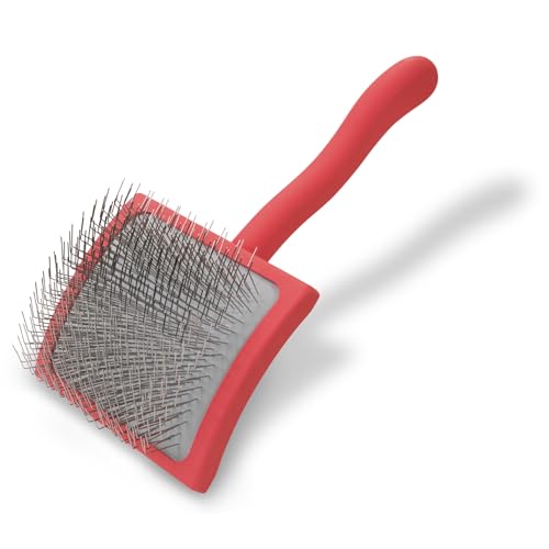 Chris Christensen Big G Coral Slicker Bürste, Pflegen wie EIN Profi, Fluff Entwirrung Stil, spart Zeit & Energie, Groß, für Haustiere, perfekt für Hunde & Katzen von Chris Christensen