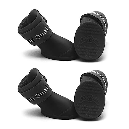 Christol 4 Stück/Set Hundestiefel wasserdichte Silikonschuhe mit verstellbarem Riemen rutschfeste Sohle für Haustiere im Freien für kleine und mittelgroße Hunde Christol 4 Stück/Set Hundestiefel wasserdichte Silikonschuhe mit verstellbarem Riemen rutschfeste Sohle für Haustiere im Freien für kleine und mittelgroße Hunde von Christol