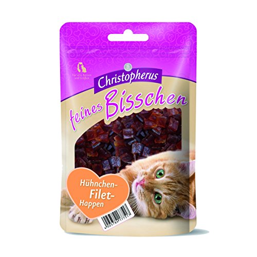 Christopherus Feines Bisschen - Hühnchen-Filet-Happen, 12er Pack (12 x 40 g) von Christopherus