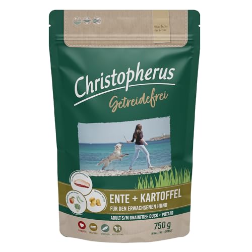 Christopherus Getreidefrei - Ente + Kartoffel - Erwachsener Hund 750g Christopherus Getreidefrei - Ente + Kartoffel - Erwachsener Hund 750g von Christopherus