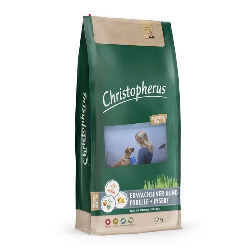 Christopherus Getreidefrei - Forelle + Insekt 2x12kg von Christopherus