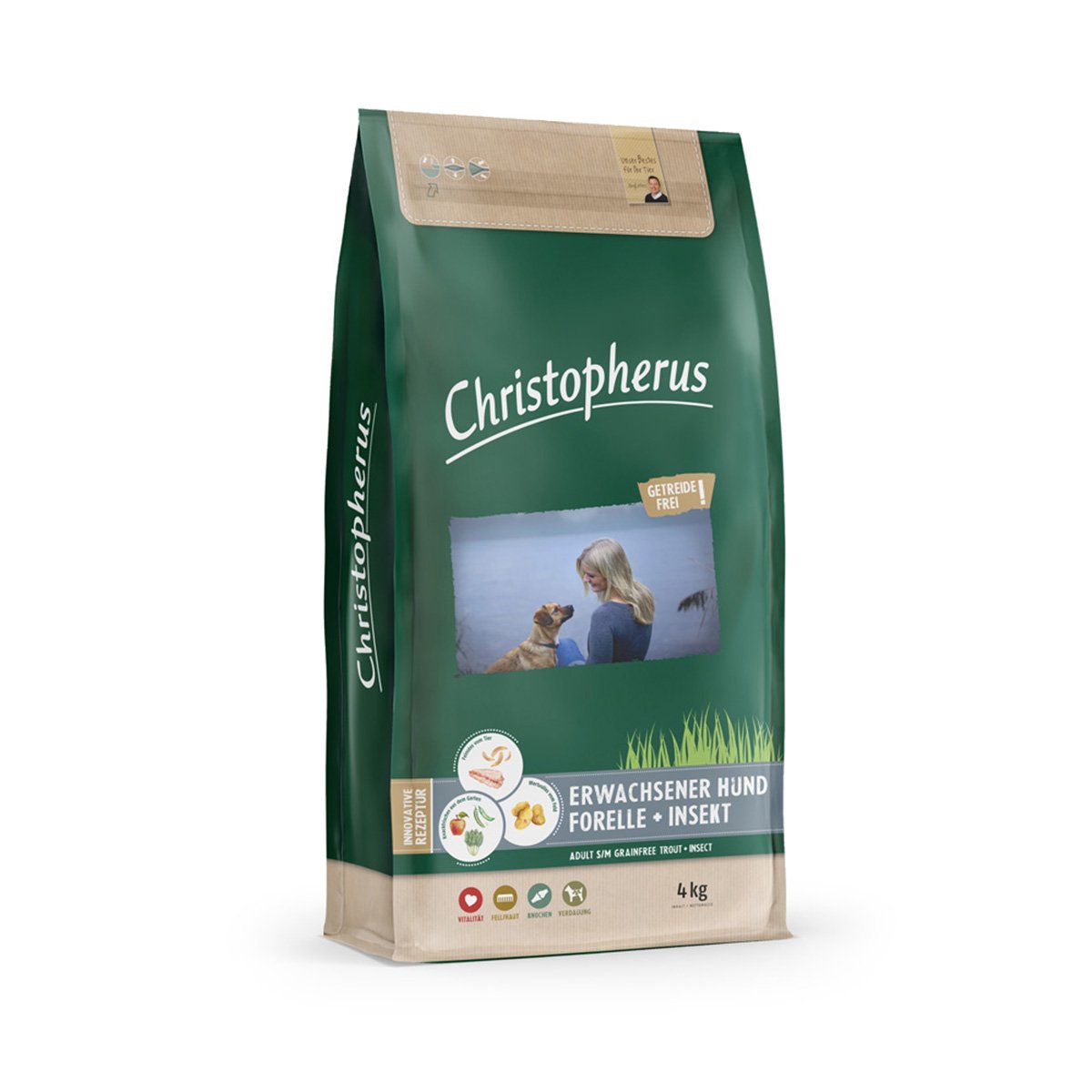 Christopherus Getreidefrei - Forelle + Insekt 4kg Christopherus Getreidefrei - Forelle + Insekt 4kg von Christopherus