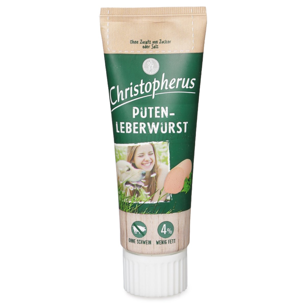 Christopherus Hundesnack Putenleberwurst 75g Christopherus Hundesnack Putenleberwurst 75g von Christopherus