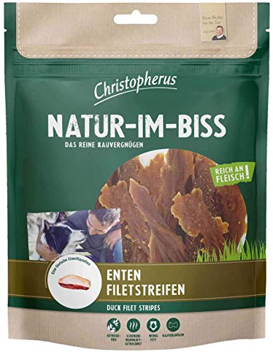 Christopherus Kausticks für Hunde, Entenfiletstreifen, Warmluftgetrocknet, Natur-Im-Biss, 300 g von Christopherus