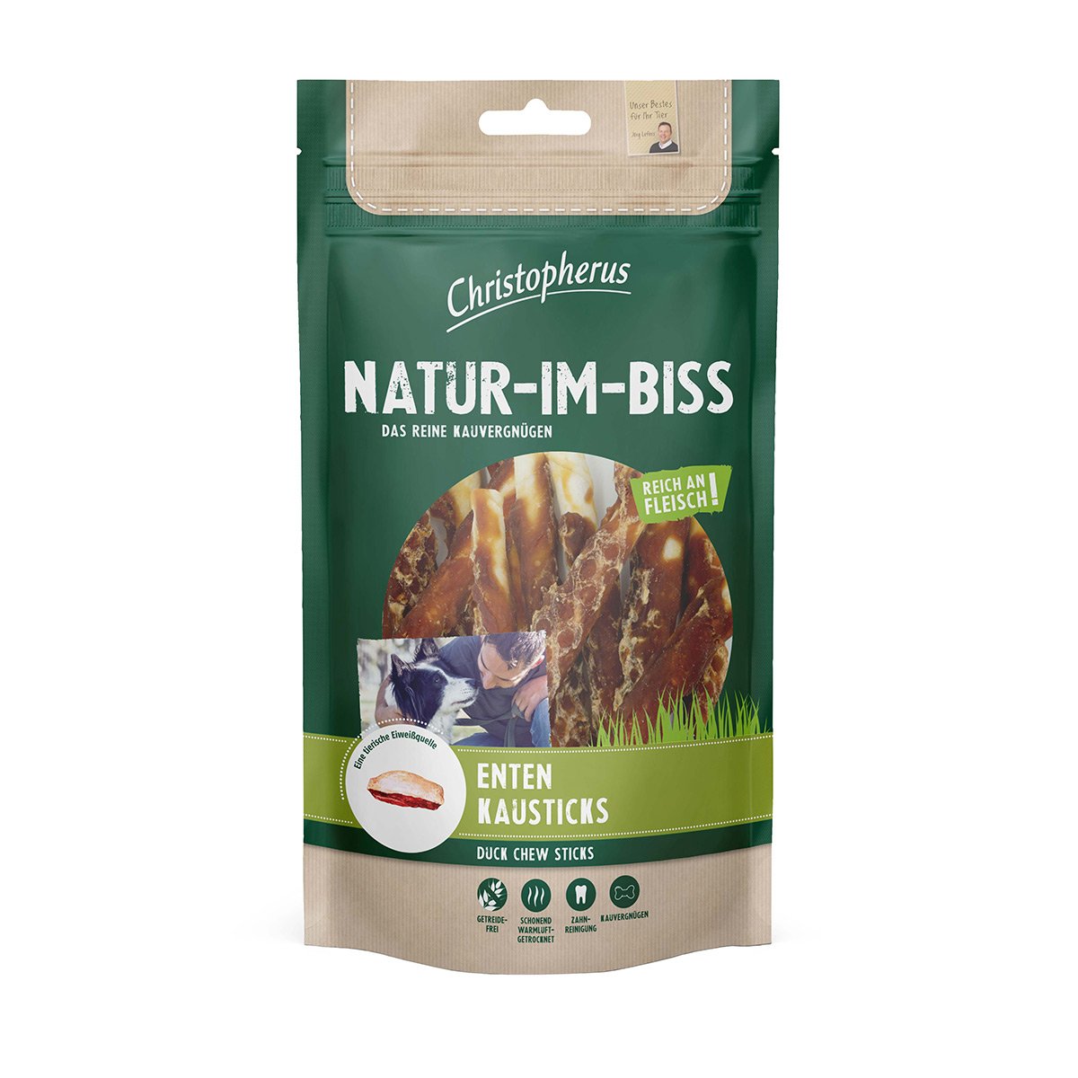 Christopherus - Natur-Im-Biss Enten-Kausticks 70g Christopherus - Natur-Im-Biss Enten-Kausticks 70g von Christopherus