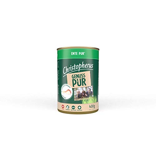 Christopherus PUR, Ente, Vollnahrung für Hunde, Nassfutter, 6 x 400 g von Christopherus