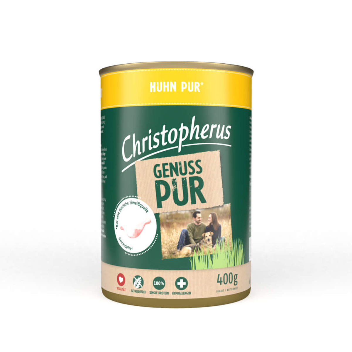 Christopherus Pur – Huhn 24x400g von Christopherus