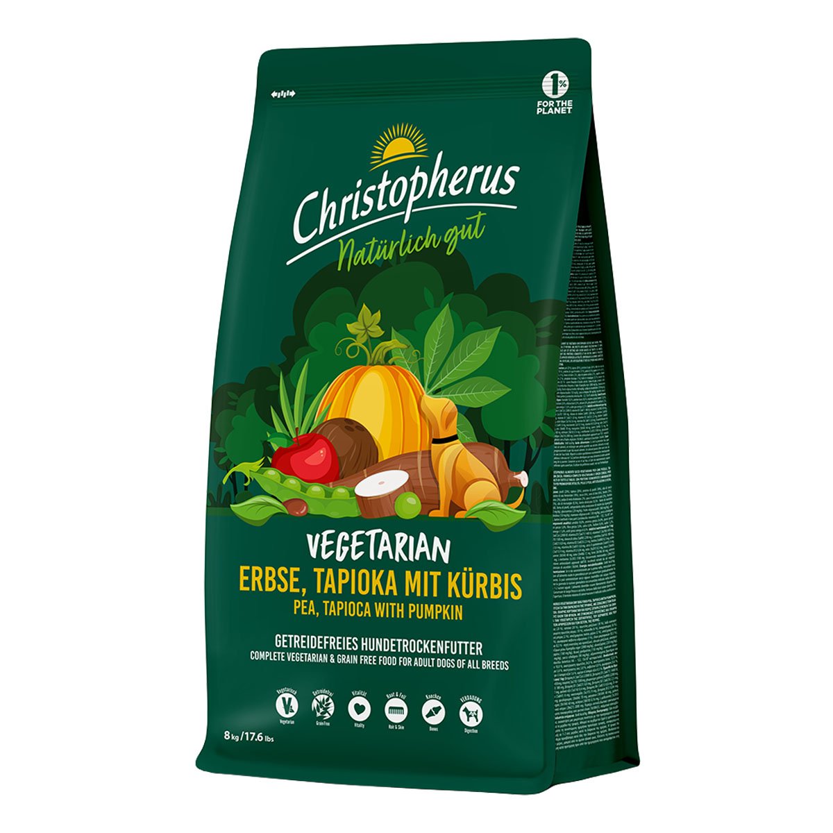 Christopherus Vegetarian - Erbse, Tapioka mit Kürbis 8kg von Christopherus