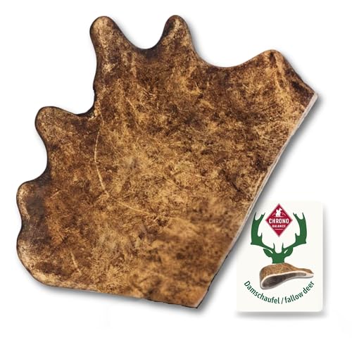 ChronoBalance® XXL Damwild Hirschgeweih für Hunde Kauspielzeug: 100% Hirschgeweih echt Hundespielzeug zur Zahnpflege, Hunde Kauartikel, Kausnack Hund mit Mineralstoffen & Nährstoffen, XXL (1er Set) von ChronoBalance