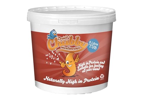 Chubby Mealworms Mehlwürmer getrocknet, Wildvogelfutter, 5 Liter Chubby Mealworms Mehlwürmer getrocknet, Wildvogelfutter, 5 Liter von Chubby Mealworms