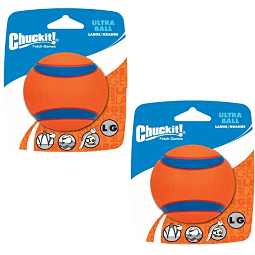 Chuckit! Ultra Ball - Spielzeug für Hunde - Doppelpack - 2 x Gr. L 7 cm 1 Pack Chuckit! Ultra Ball - Spielzeug für Hunde - Doppelpack - 2 x Gr. L 7 cm 1 Pack von Chuckit!