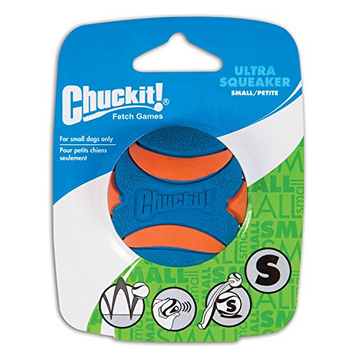 Chuckit! (4 Pack) Ultra Squeaker Ball Natural Rubber Dog Toy Small 2 inch von Chuckit!
