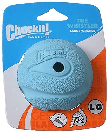 Chuckit! (10 Pack) Dog Fetch Toy Whistler Ball Noisy Play Fits Launcher Large von Chuckit!