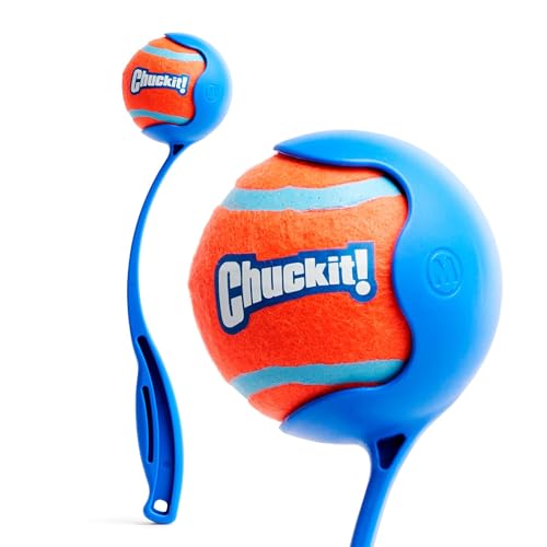 Chuckit – 12M Sportwerfer – Ballwerfer für Hunde – Ergonomischer Gummigriff – Weiche und robuste Kunststoffwerfer – Kompatibel mit Ball Medium – 12" Länge von Chuckit!