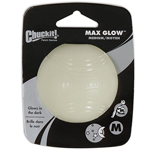 ChuckIt 4 Pack of Max Glow Dog Toy Balls, Medium Size von Chuckit!