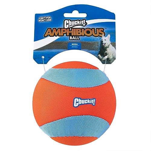 Chuckit! Amphibious Mega Ball Schwimmender Hundeball Hohe Sichtbarkeit Wasser Apportieren Spielzeug für Hunde von Chuckit!
