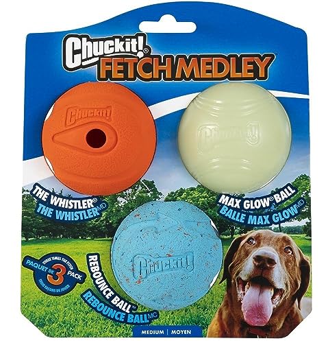 Chuckit! CH2050520 Fetch Medley Bälle Medium 3-er Set von Chuckit!