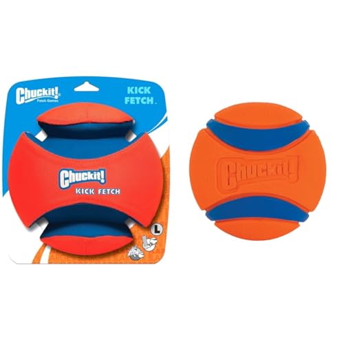 Chuckit! CH251201 Kick Fetch Large & CH17030 Ultra Ball Large 1-er Pack von Chuckit!