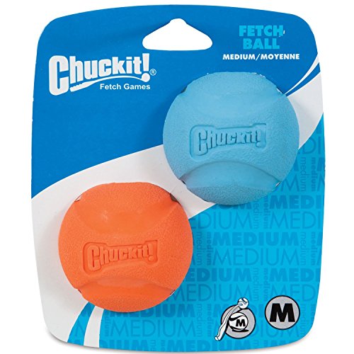 Chuckit! Dog Fetch Ball Durable Medium Rubber Ball 2.25" Diameter - Pack of 10 von Chuckit!