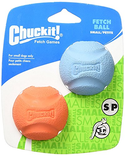 Chuckit! Dog Fetch Toy FETCH BALL Durable Rubber Fits Launcher SMALL- Pack of 10 von Chuckit!