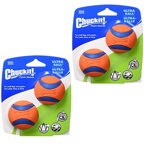Chuckit! Dog Fetch Toy ULTRA BALL Durable Rubber Fits Launcher SMALL 4 Balls Chuckit! Dog Fetch Toy ULTRA BALL Durable Rubber Fits Launcher SMALL 4 Balls von Chuckit!