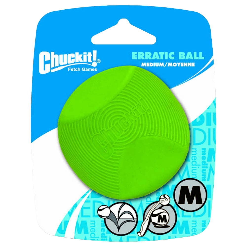 Chuckit! Erratic Ball - Größe M: 1 Stück, Ø ca. 6 cm von Chuckit!
