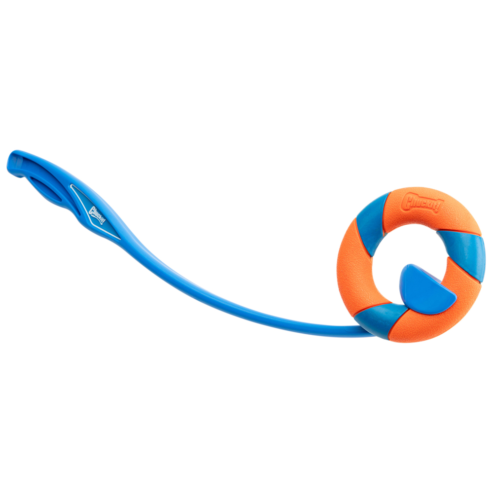 Chuckit! Frisbee-Wurfstab Chaser Launcher blau-orange, Durchmesser:  ca. 12 cm von Chuckit!