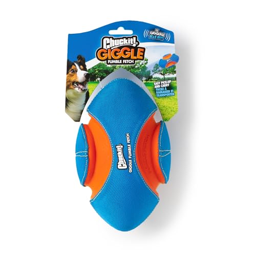 Chuckit! Giggle Fumble Fetch Ball Hundespielzeug (20 cm Durchmesser) Kichern Geräusche Hundespielzeug (keine Batterien erforderlich), für alle Rassen von Chuckit!
