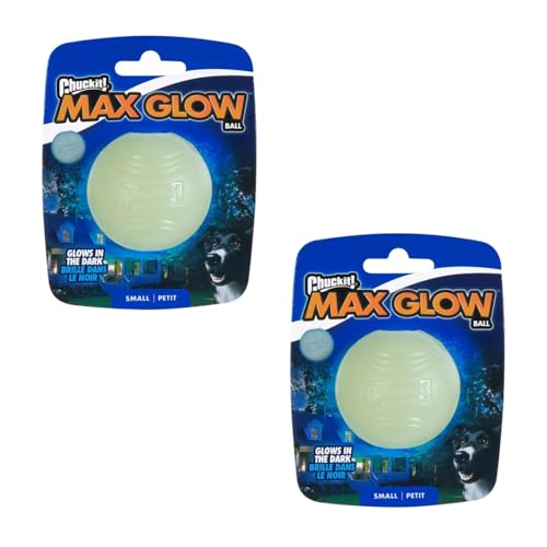 Chuckit! Max Glow Ball Gr. S - ø 5 cm | Doppelpack | 2 x 1 Stück | Leuchtet bis zu 30 Minuten im Dunkeln | Sehr robust und griffig | Kompatibel Launcher Chuckit! Max Glow Ball Gr. S - ø 5 cm | Doppelpack | 2 x 1 Stück | Leuchtet bis zu 30 Minuten im Dunkeln | Sehr robust und griffig | Kompatibel Launcher von Chuckit!