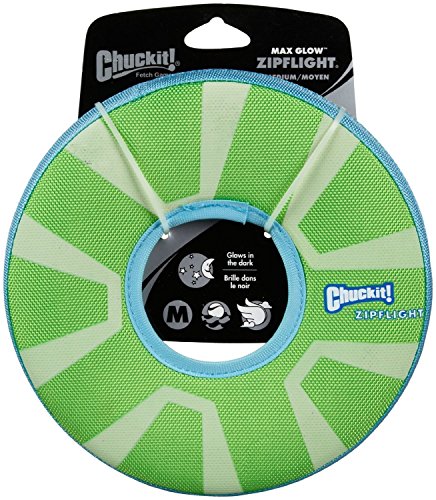 Chuckit! 2 Pack of Max Glow Zipflight Dog Toys, Medium 8.5-Inch von Chuckit!