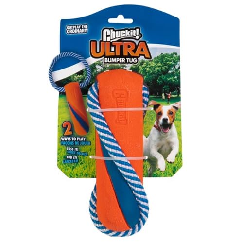 Chuckit! Ultra Bumper Hundespielzeug Seil und Gummi Apportierspielzeug Tauziehen für Hunde von Chuckit!