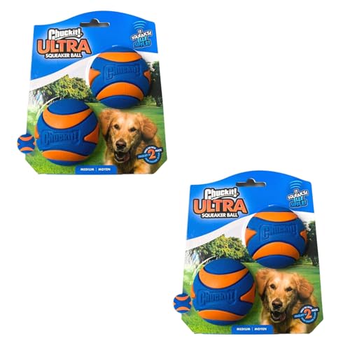 Chuckit! - Ultra Squeaker Ball Gr. M - 6 cm - Set - 2 x 2 Pack Chuckit! - Ultra Squeaker Ball Gr. M - 6 cm - Set - 2 x 2 Pack von Chuckit!