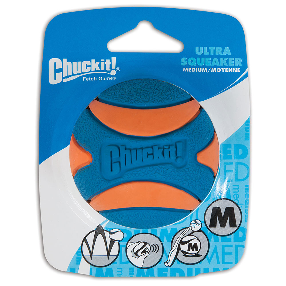 Chuckit! Ultra Squeaker Ball - Größe M: Ø 6,4 cm von Chuckit!
