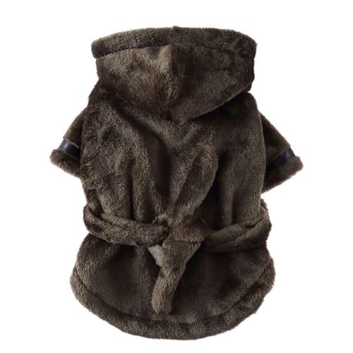 Haustierkleidung, Hotel-Badetuch, Knopfleiste, für Welpen, Hunde, Katzen, schnell trocknend, super saugfähig, Fleece, Kapuzen-Bademantel, Nachthemd, Schlafanzug mit Gürtel, Grün, Größe S Haustierkleidung, Hotel-Badetuch, Knopfleiste, für Welpen, Hunde, Katzen, schnell trocknend, super saugfähig, Fleece, Kapuzen-Bademantel, Nachthemd, Schlafanzug mit Gürtel, Grün, Größe S von Chukamalilayi