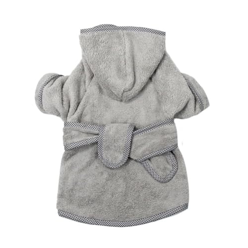 Hunde-Trockenmantel, Bademantel, Handtuch, warmer Katzen-Pyjama, Morgenmantel, Mikrofaser, nimmt schnell Feuchtigkeit auf, Haustier-Bademantel, schnell trocknend, für Hunde, Katzen, Welpen, von Chukamalilayi