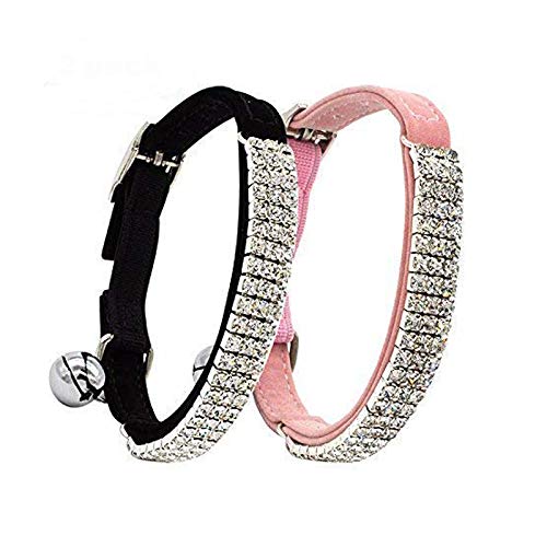 CHUKCHI Halsband für Katzen, Weiches Samt, verstellbar, mit Glöckchen, 27,9 cm, für Kleine Hunde und Katzen … CHUKCHI Halsband für Katzen, Weiches Samt, verstellbar, mit Glöckchen, 27,9 cm, für Kleine Hunde und Katzen … von CHUKCHI