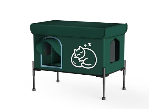 Katzenhaus für Outdoor-Katzen, Grün von Chumajor